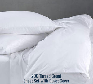 Player Size® Sheet Set With Duvet Cover - Sand