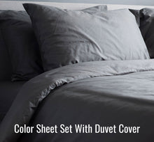Load image into Gallery viewer, 200TC Percale Colors &amp; Prints Sheet Set &amp; Duvet Cover: Player Size&lt;sup&gt;®&lt;/sup&gt;