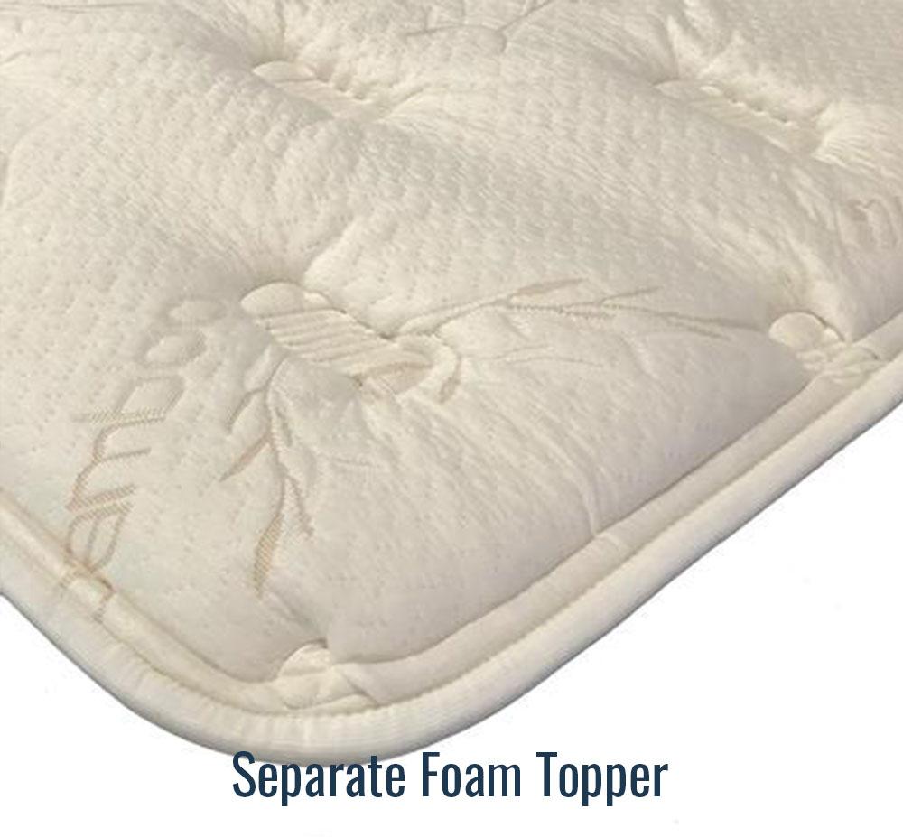 Separate pillow on sale top for mattress