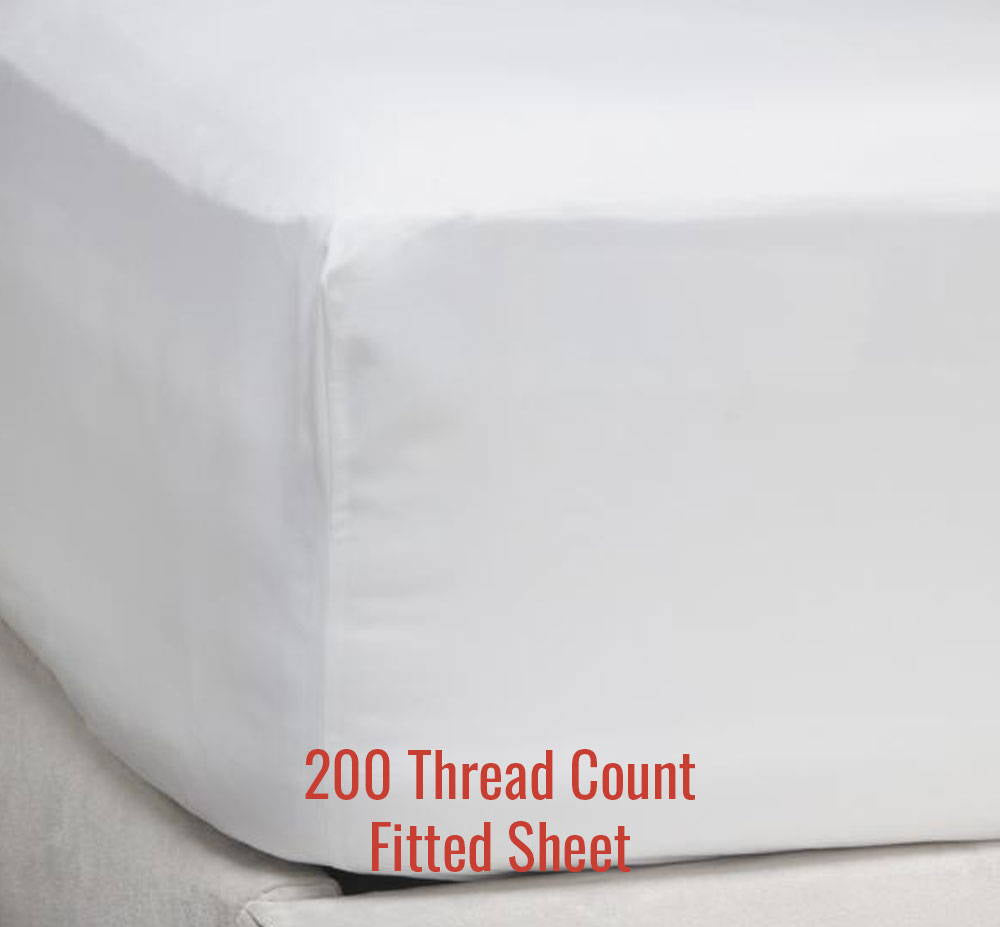 200TC Percale Fitted Sheet: Ace Size<sup>®</sup>