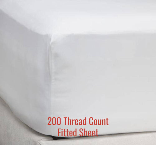 200TC Percale Fitted Sheet: Family<sup>®</sup> Size